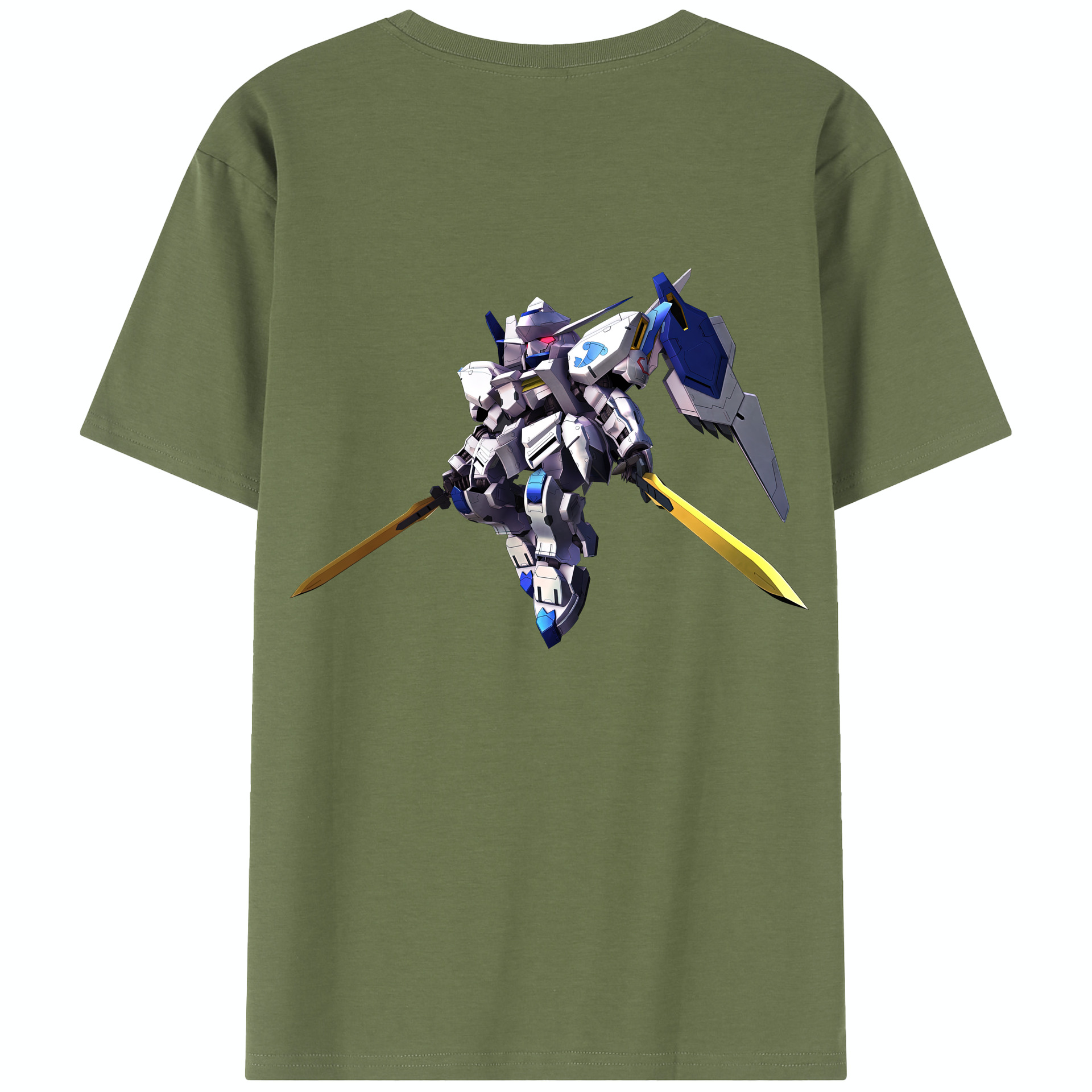 （画像用） 機動戦士ガンダム Mobile Suit Gundam 綿100％半袖Tシャツ（背面プリント）